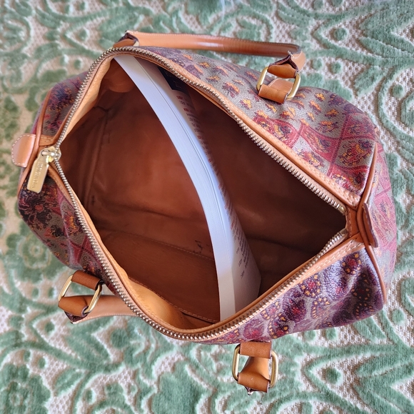 Vintage Escada Brown Leather Speedy Bag - Picture 7 of 10